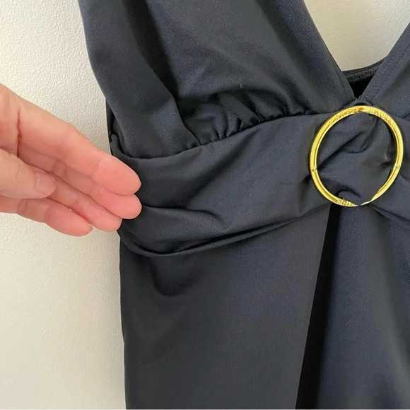 Lauren Ralph Lauren Belted One-Piece summertime vacay poolside - Picture 4 of 9